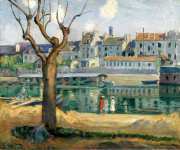 Lagny, View of the Quay of Pamponne